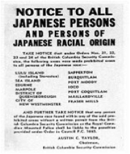 WWII Notice to Japanese